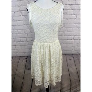 Altar’d State Boho Lace Cream White Dress size Large